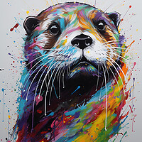 Buy canvas prints of The Otter by Picture Wizard