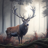 Buy canvas prints of Majestic Stag by Picture Wizard