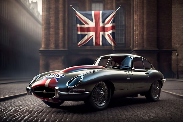 E Type Jaguar 1 Picture Board by Picture Wizard