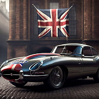 Buy canvas prints of E Type Jaguar 1 by Picture Wizard