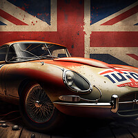 Buy canvas prints of E Type Jaguar 2 by Picture Wizard