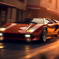 Buy canvas prints of Lamborghini Countach Concept 1 by Picture Wizard
