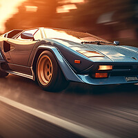 Buy canvas prints of Lamborghini Countach Concept 2 by Picture Wizard