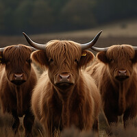 Buy canvas prints of Highland Cattle 3 by Picture Wizard