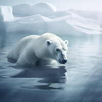 Buy canvas prints of Polar Bear Hunting by Picture Wizard