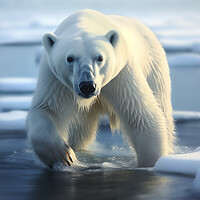 Buy canvas prints of Polar Bear Hunting by Picture Wizard