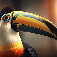Buy canvas prints of Toucan Portrait by Picture Wizard