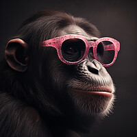 Buy canvas prints of Cool Chimp by Picture Wizard