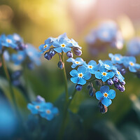 Buy canvas prints of Forget Me Not by Picture Wizard