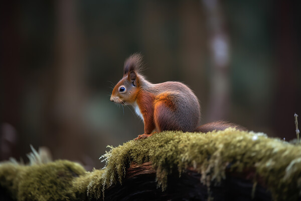 The Red Squirrel (Sciurus vulgaris)  Picture Board by Picture Wizard