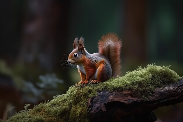 The Red Squirrel (Sciurus vulgaris)   Picture Board by Picture Wizard