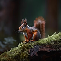 Buy canvas prints of The Red Squirrel (Sciurus vulgaris)   by Picture Wizard