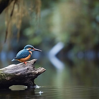 Buy canvas prints of The King Fisher by Picture Wizard