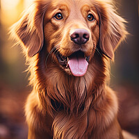 Buy canvas prints of Golden Retriever by Picture Wizard
