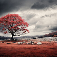 Buy canvas prints of The Scarlet Tree by Picture Wizard