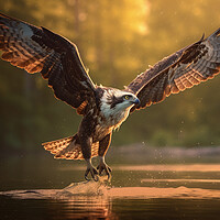 Buy canvas prints of Osprey Fishing by Picture Wizard