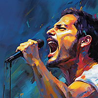 Buy canvas prints of Freddy Mercury by Picture Wizard