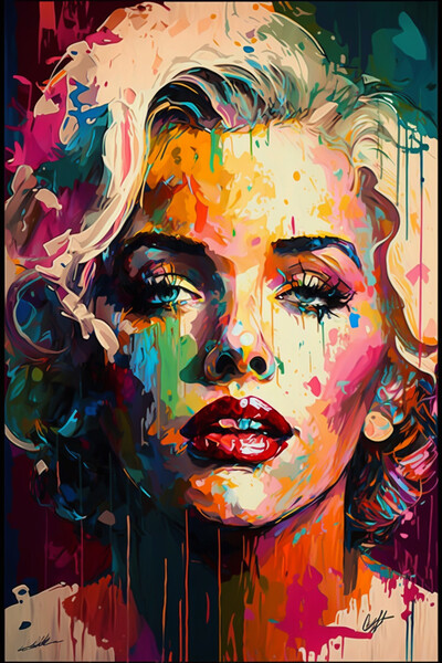Marilyn Abstract Picture Board by Picture Wizard