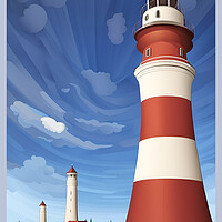 Buy canvas prints of Plymouth Vintage Travel Poster   by Picture Wizard
