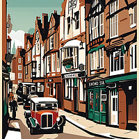 Buy canvas prints of York Vintage Travel Poster   by Picture Wizard