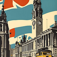 Buy canvas prints of Leeds Vintage Travel Poster by Picture Wizard