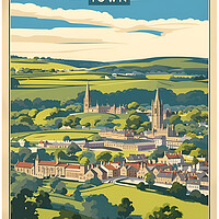 Buy canvas prints of Harrogate Vintage Travel Poster by Picture Wizard