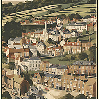 Buy canvas prints of Richmond Vintage Travel Poster by Picture Wizard