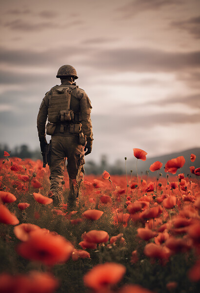 Poppy Soldier Picture Board by Picture Wizard
