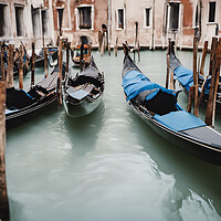Buy canvas prints of Venice Gondolas by Picture Wizard