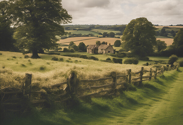English Countryside Picture Board by Picture Wizard