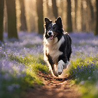Buy canvas prints of Running Collie by Picture Wizard