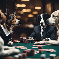 Buy canvas prints of Dogs Playing Poker by Picture Wizard