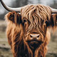 Buy canvas prints of Highland Cattle by Picture Wizard