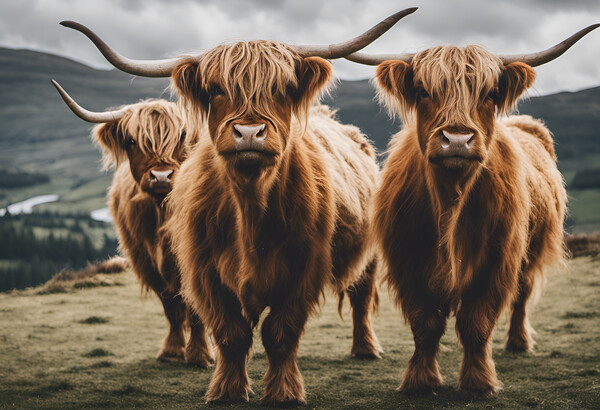 Highland Cow Picture Board by Picture Wizard