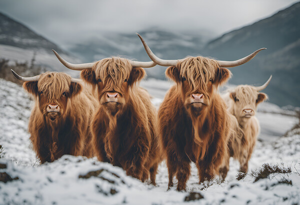 Highland Cow Picture Board by Picture Wizard