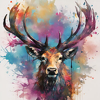 Buy canvas prints of Highland Stag Portrait by Picture Wizard