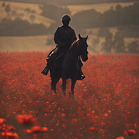 Buy canvas prints of Mounted Cavalry Poppy by Picture Wizard
