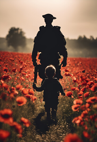 Father Soldier Picture Board by Picture Wizard