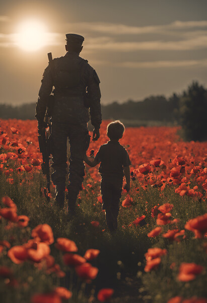 Father Soldier Picture Board by Picture Wizard