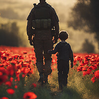 Buy canvas prints of Father Soldier by Picture Wizard