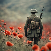 Buy canvas prints of Poppy Soldier by Picture Wizard