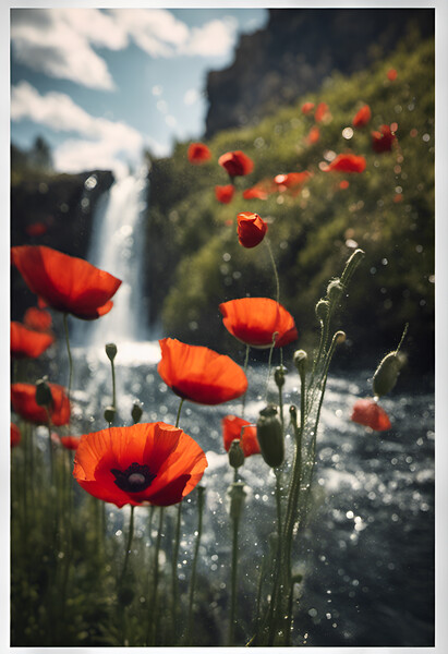 Poppy Falls Picture Board by Picture Wizard
