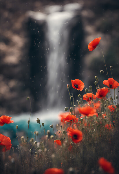 Poppy Falls Picture Board by Picture Wizard
