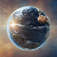 Buy canvas prints of Planet Earth by Picture Wizard