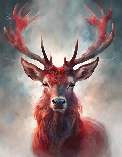 Majestic Red Stag Picture Board by Picture Wizard