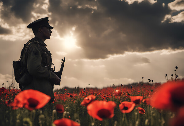 Poppy Remembrance Picture Board by Picture Wizard