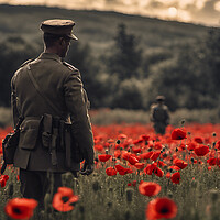 Buy canvas prints of Poppy Remembrance by Picture Wizard