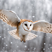 Buy canvas prints of Barn Owl by Picture Wizard