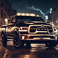 Buy canvas prints of Dodge Ram by Picture Wizard