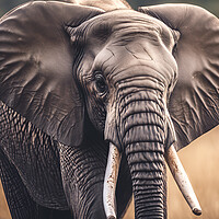Buy canvas prints of African Elephant by Picture Wizard
